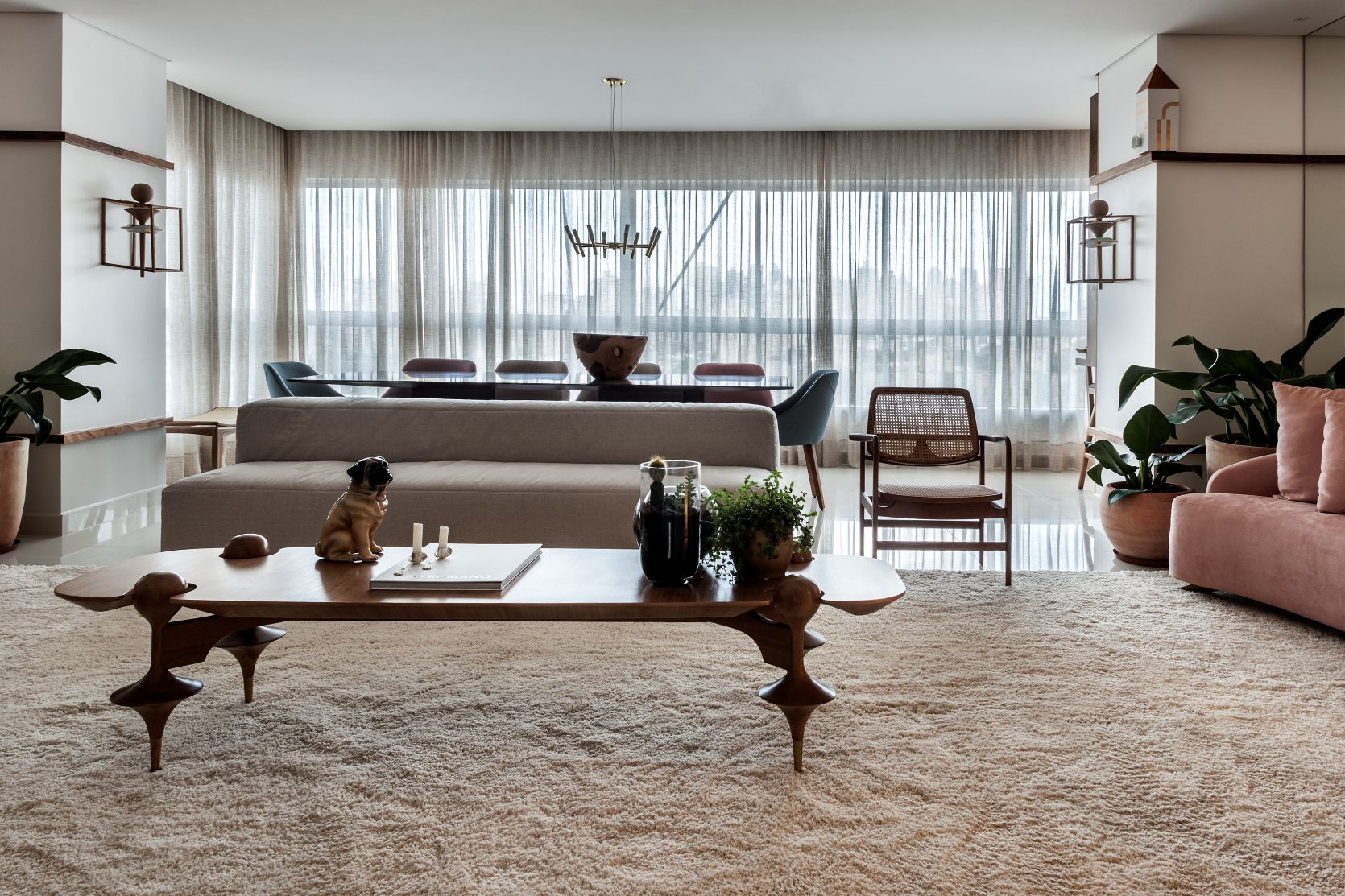 MESA DE CENTRO BAILARINA RETANGULAR