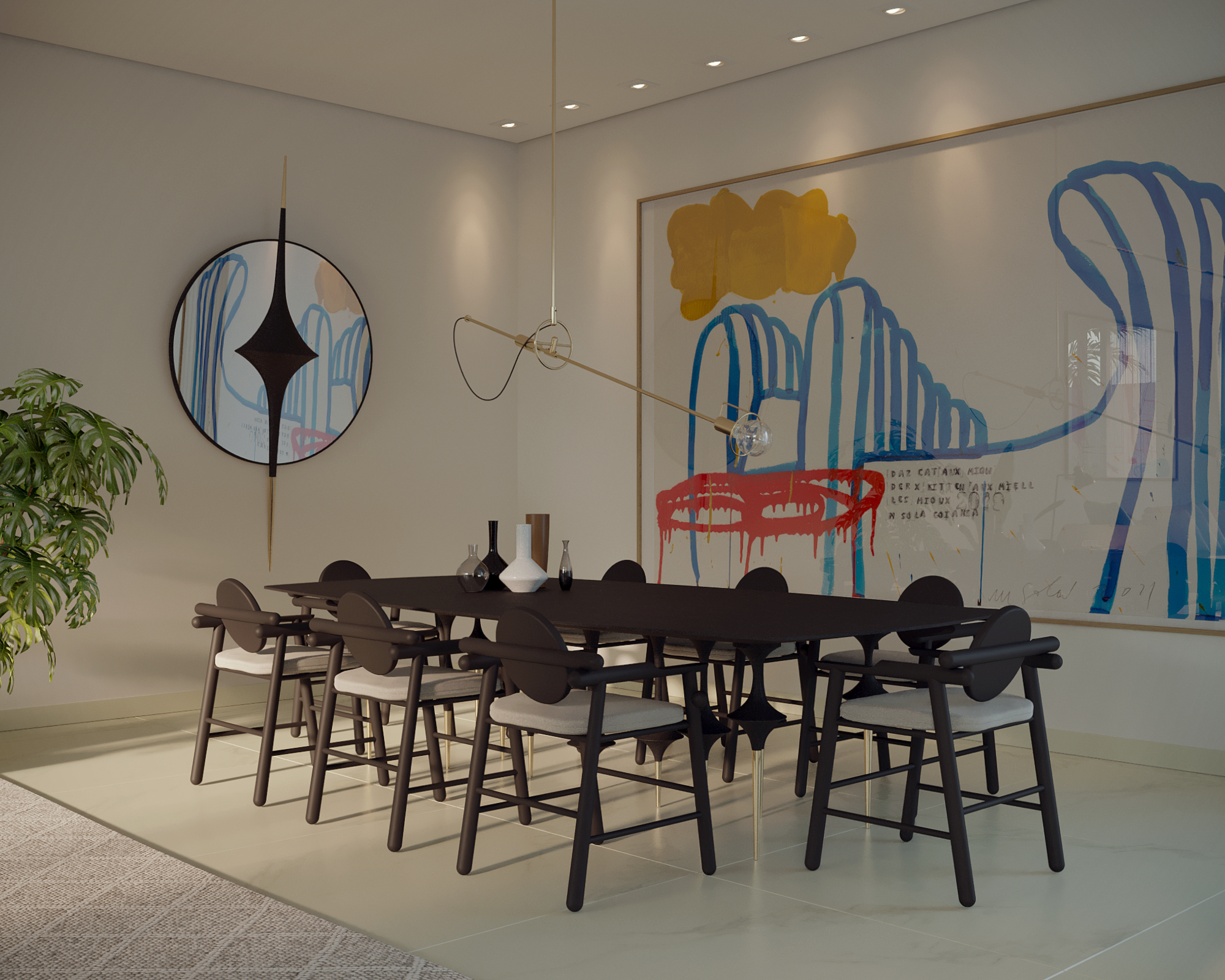 CADEIRA VASCO E MESA DE JANTAR BAILARINA