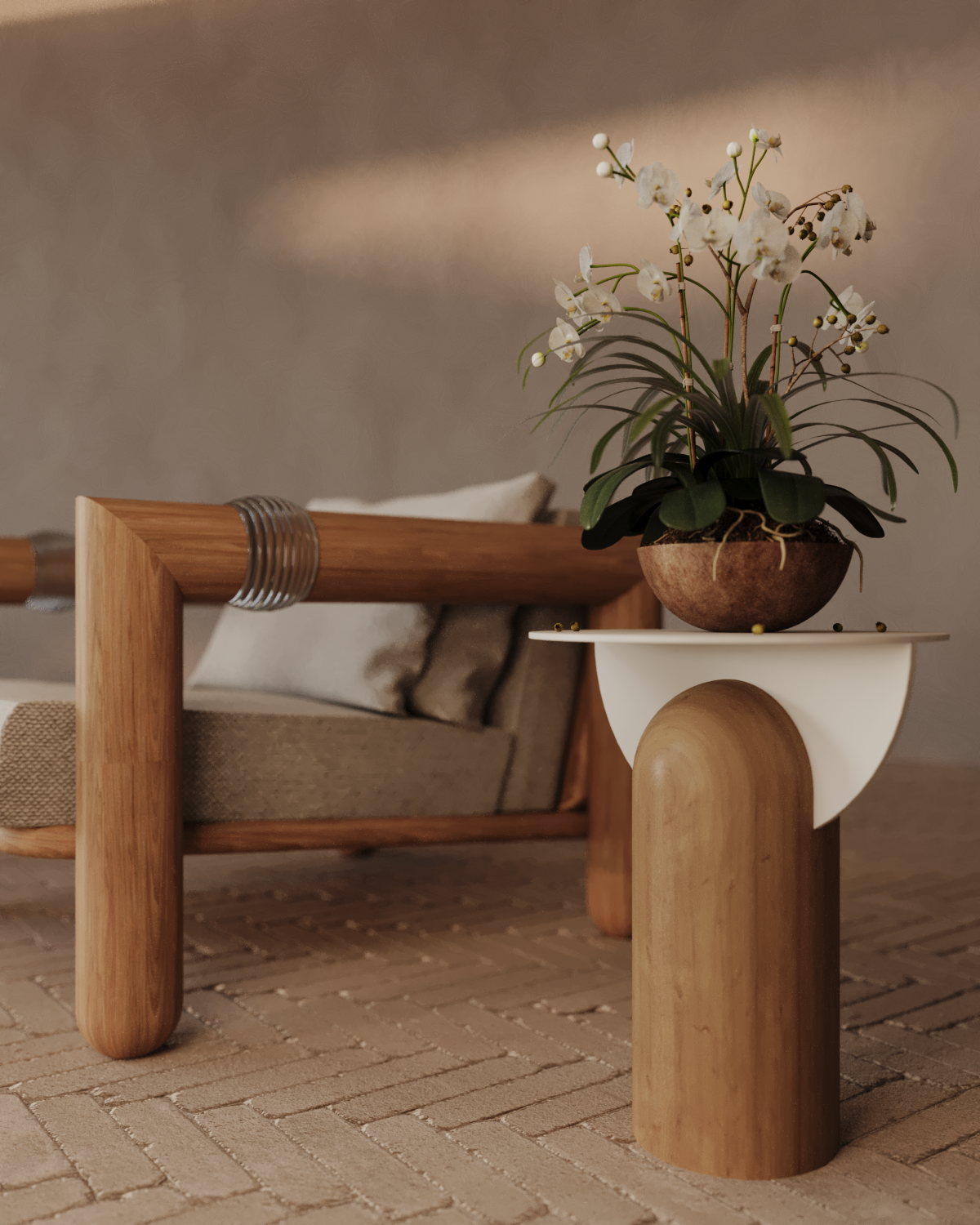 MESA LATERAL PARA SER FELIZ 01 REDONDA