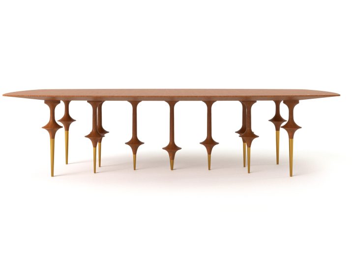 MESA DE JANTAR BAILARINA RETANGULAR 300CM_FRONTAL