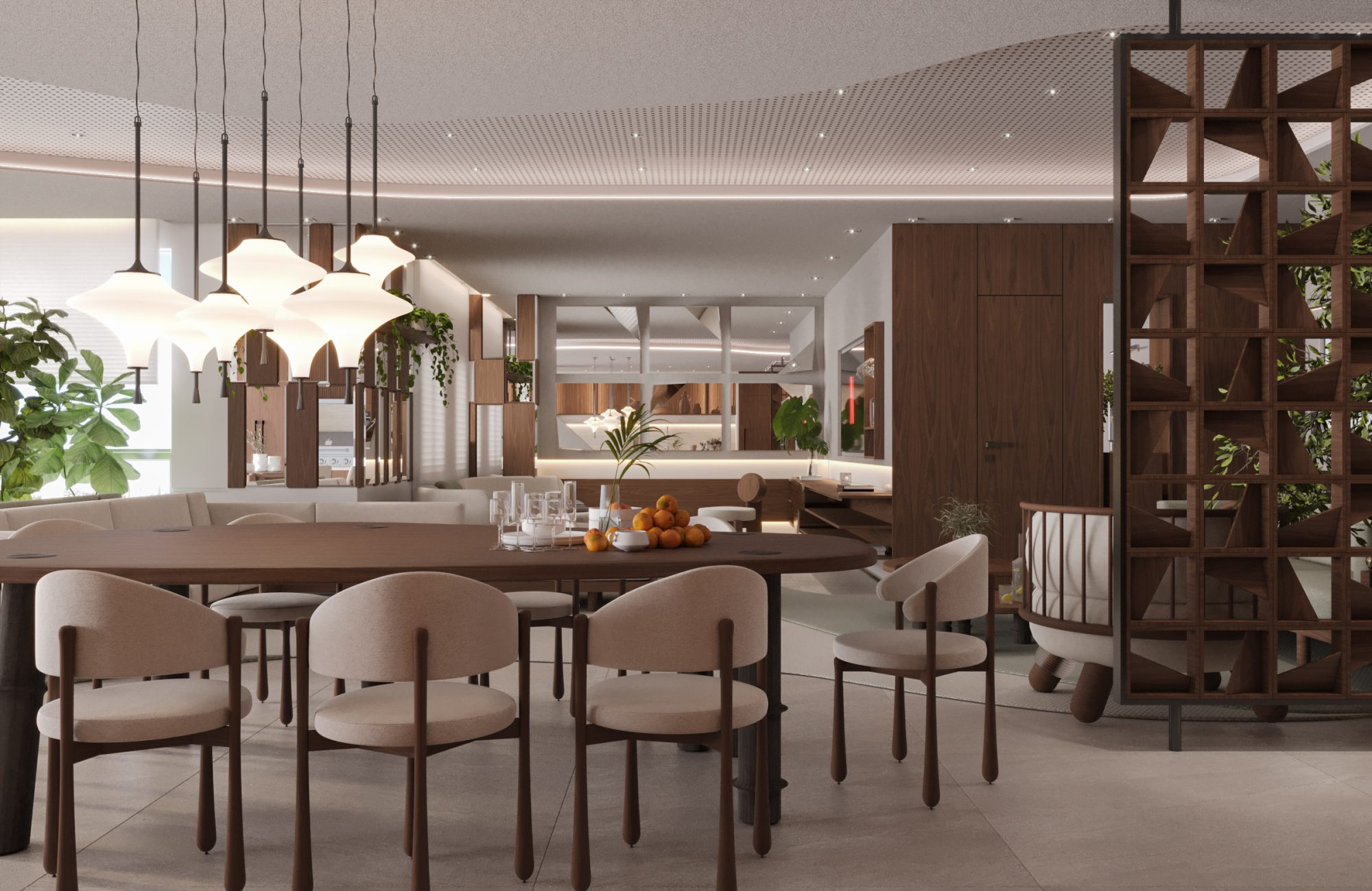 MESA DE JANTAR BAMBU ORGANICA E CADEIRA CHUVISCO (2)