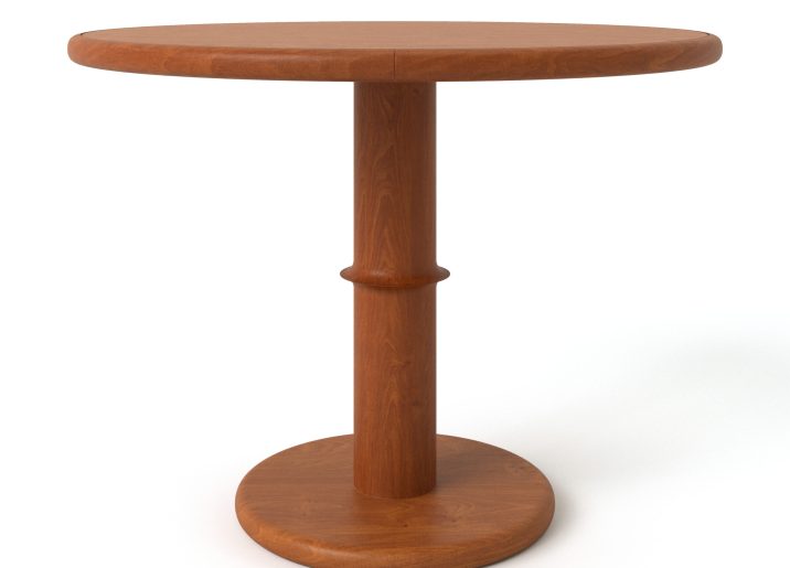 MESA DE JANTAR BAMBU PÉ CENTRAL D100