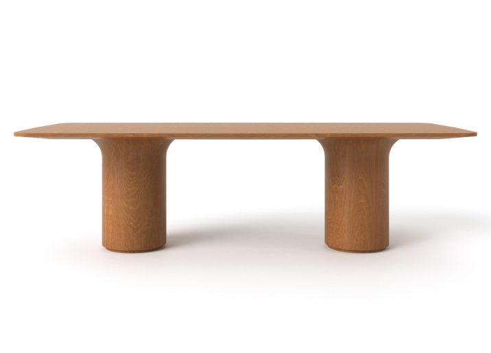 MESA DE JANTAR RETANGULAR DUDA 270CMX120CM_FRONTAL