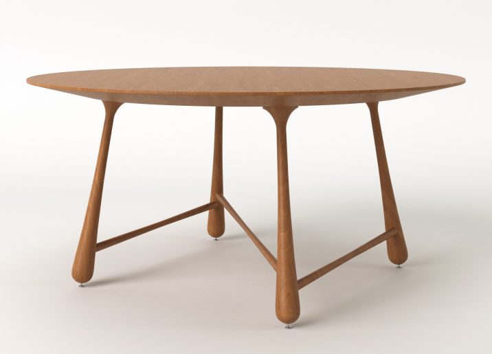 MESA JANTAR GOTA REDONDA D160