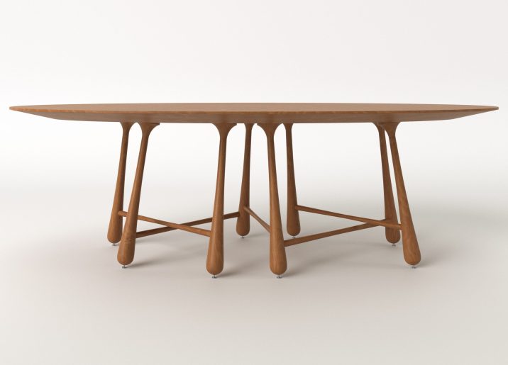 MESA JANTAR OVAL 240CM