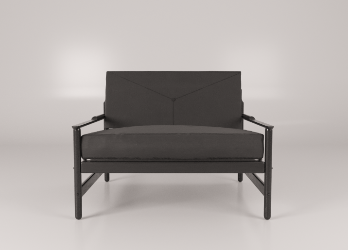 POLTRONA 02 - PRETO E BRANCO - FRONTAL